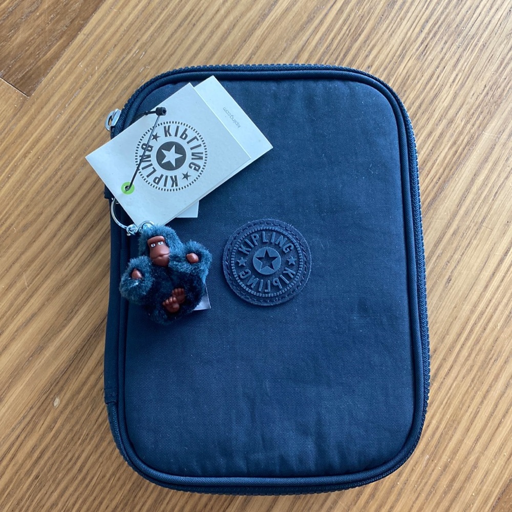 New Kipling Blue 100 Pens Case